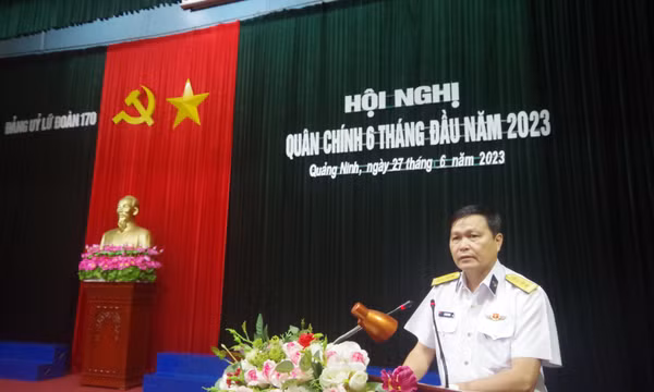 Lữ đoàn 170 tổ chức hội nghị Quân chính 6 tháng đầu năm 2023