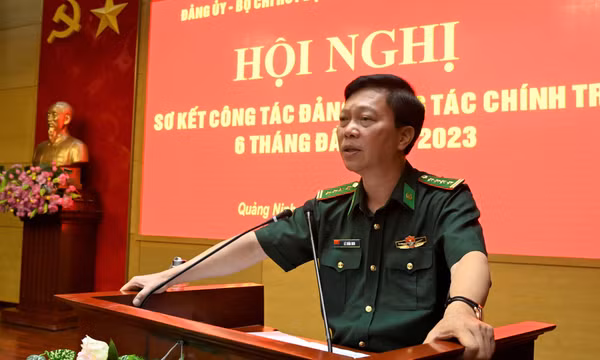 Đảng ủy BĐBP tỉnh: Triển khai nhiệm vụ công tác Đảng, công tác chính trị 6 tháng cuối năm