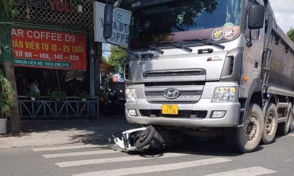 Xe ben va chạm xe máy, người đàn ông tử vong tại chỗ