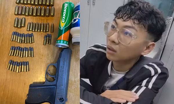 Hai thanh niên thủ súng đạn, trồng cần sa trong nhà
