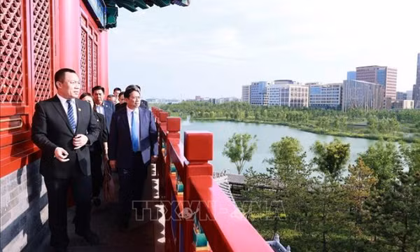Thủ tướng Phạm Minh Chính thăm Khu mới Hùng An, tỉnh Hà Bắc, Trung Quốc