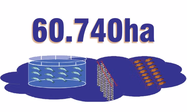 60.740ha - là diện tích khu vực biển có tiềm năng phát triển nuôi trồng thuỷ sản toàn tỉnh Quảng Ninh
