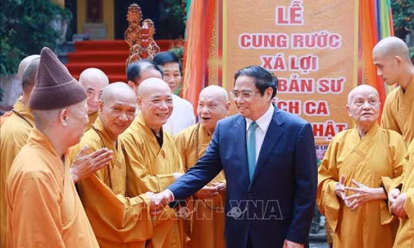 Thủ tướng Phạm Minh Chính chúc mừng Đại lễ Phật đản Phật lịch 2567