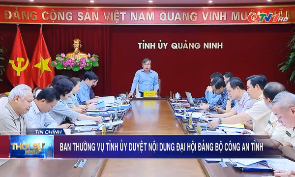 Ban Thường vụ Tỉnh ủy duyệt nội dung Đại hội Đảng bộ Công an tỉnh