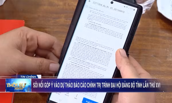 Sôi nổi góp ý vào dự thảo báo cáo chính trị trình Đại hội Đảng bộ tỉnh lần thứ XVI