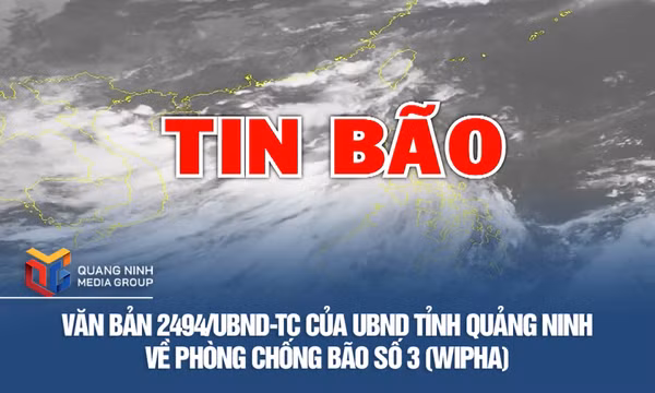 Văn bản chỉ đạo của UBND tỉnh Quảng Ninh về phòng chống bão số 3 (Wipha)