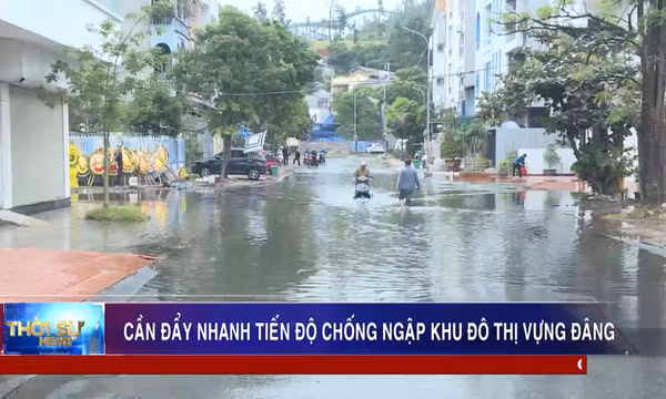Cần đẩy nhanh tiến độ chống ngập Khu đô thị Vựng Đâng
