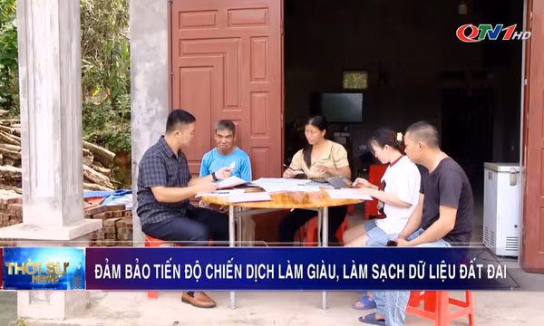 Đảm bảo tiến độ chiến dịch làm giàu, làm sạch dữ liệu đất đai