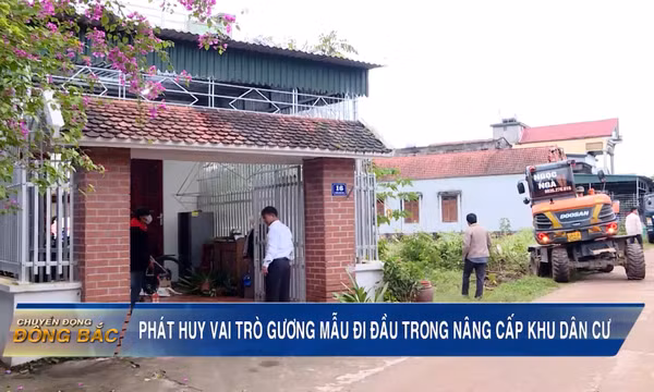 Phát huy vai trò gương mẫu đi đầu trong nâng cấp khu dân cư