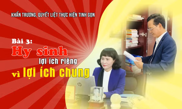 Hy sinh lợi ích riêng vì lợi ích chung