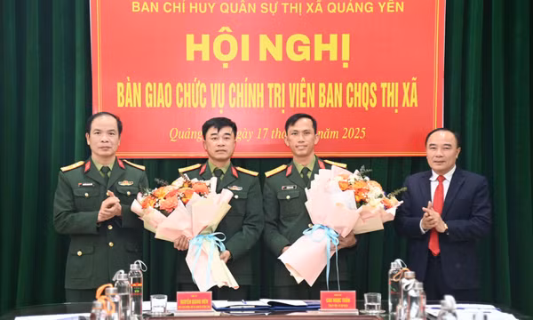 Trung tá Trần Duy Long, giữ chức Chính trị viên Ban CHQS thị xã Quảng Yên (Bộ CHQS tỉnh Quảng Ninh)