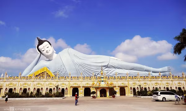 Chùa có tượng Phật nằm lớn nhất Việt Nam