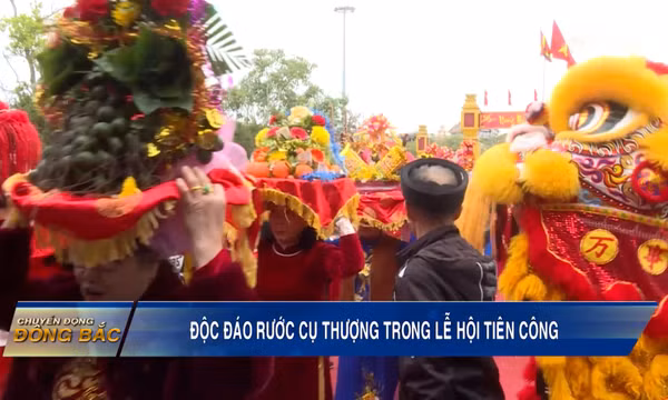 Độc đáo rước cụ Thượng trong lễ hội Tiên Công 2025