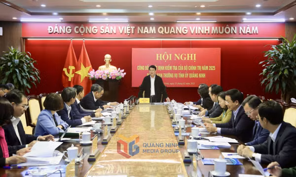 Công bố Quyết định kiểm tra của Bộ Chính trị, Ban Bí thư năm 2025 đối với Ban Thường vụ Tỉnh ủy Quảng Ninh