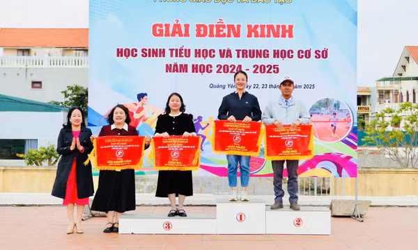 TX Quảng Yên tổ chức giải điền kinh học sinh Tiểu học và THCS năm học 2024-2025