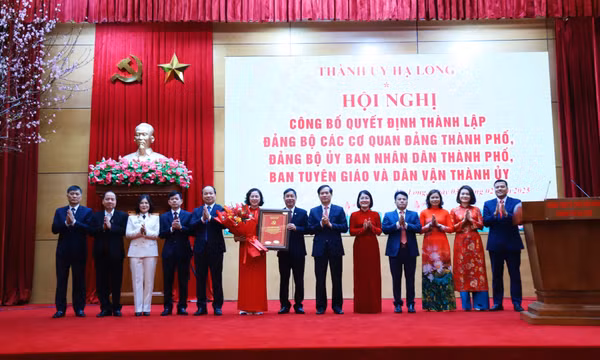 TP Hạ Long: Công bố quyết định thành lập các Đảng bộ cơ sở