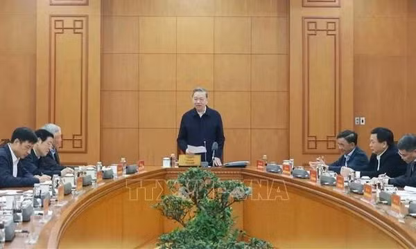 Tổng Bí thư Tô Lâm chủ trì họp Thường trực các Tiểu ban chuẩn bị Đại hội XIV của Đảng