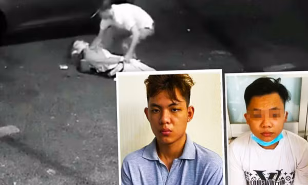 Đã bắt được 2 tên giật túi xách khiến cô gái "bay" cả người