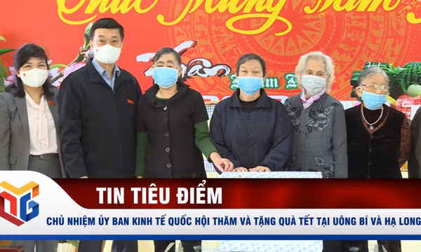 Chủ nhiệm Ủy ban Kinh tế Quốc hội thăm và tặng quà tết tại Uông Bí và Hạ Long