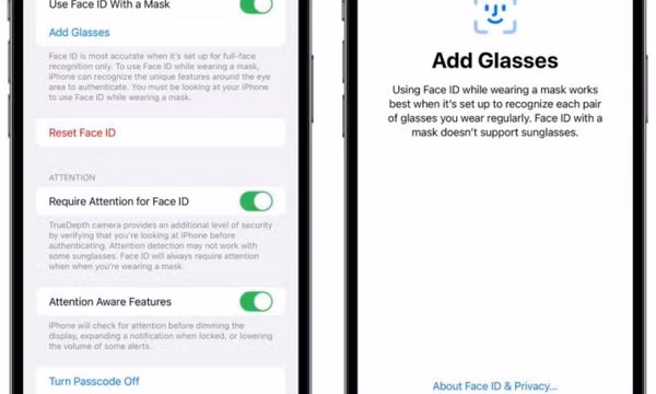 iPhone mở khóa Face ID khi đeo khẩu trang