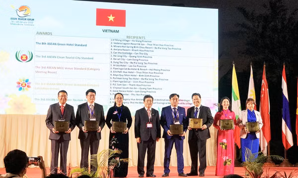 Giải thưởng Du lịch ASEAN tôn vinh 20 địa phương, đơn vị của Việt Nam