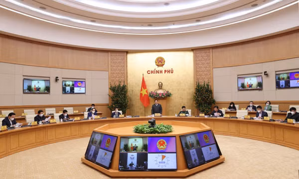 Năm 2022, Chính phủ chú trọng hoàn thiện thể chế, nhất là các vấn đề thực tiễn mới phát sinh cần điều chỉnh
