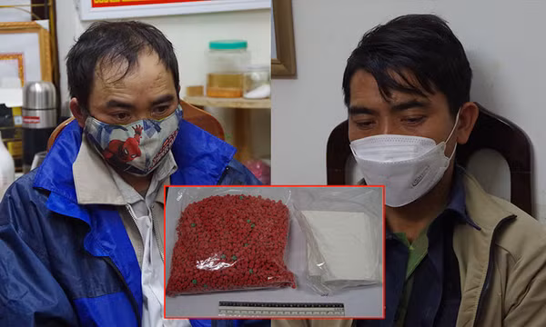 Bắt vụ vận chuyển 1 bánh heroin và gần 6.000 viên ma túy tổng hợp