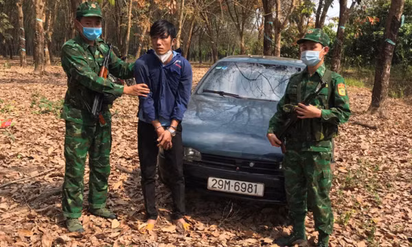 Giả công nhân khai thác mủ cao su để vận chuyển ma túy