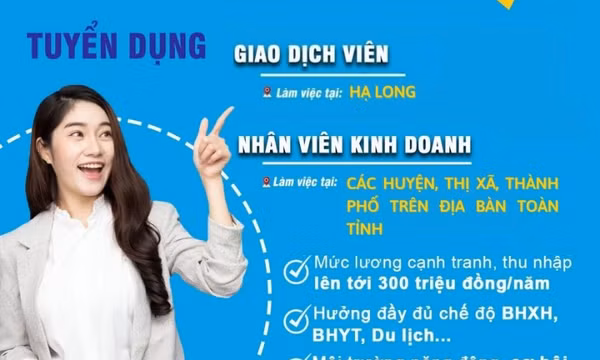 Trung tâm Kinh doanh VNPT - Quảng Ninh thông báo tuyển dụng năm 2022