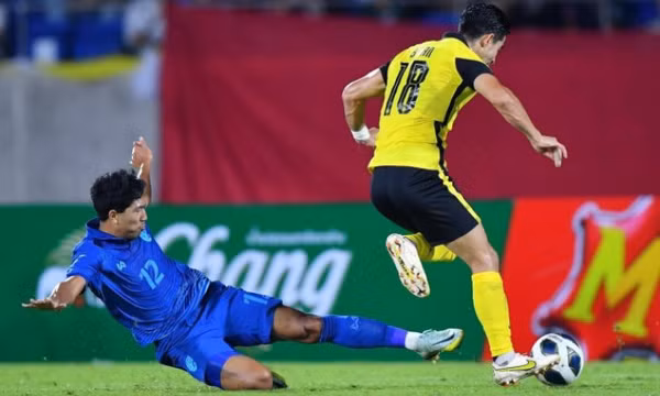 Thái Lan thua Malaysia ở King's Cup 2022