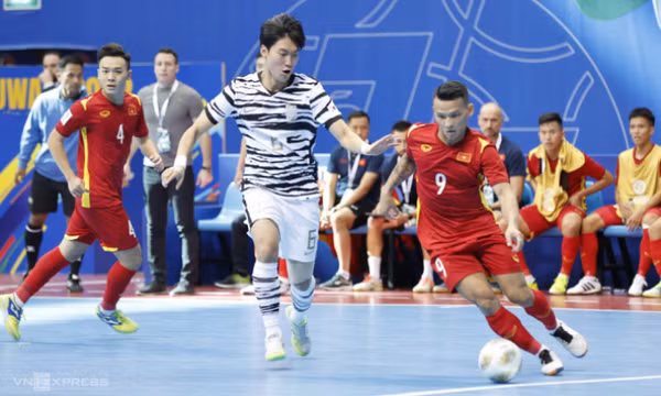 Việt Nam thắng đậm Hàn Quốc tại giải futsal châu Á