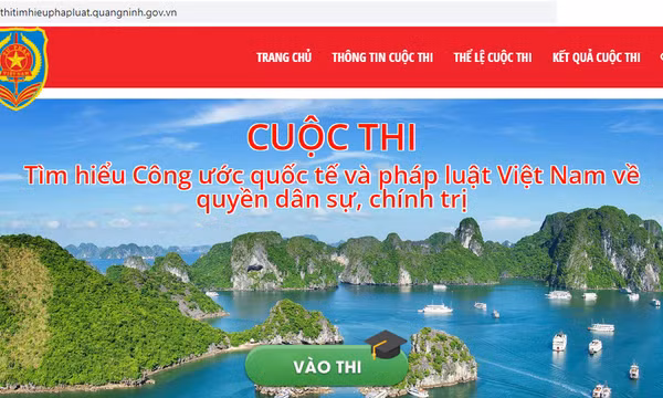 Phát động cuộc thi trực tuyến “Tìm hiểu công ước quốc tế và pháp luật Việt Nam về các quyền dân sự, chính trị” 