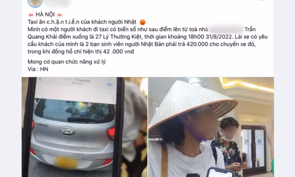 Xác minh thông tin sinh viên Nhật Bản bị tài xế taxi "chém giá" gấp 10 lần