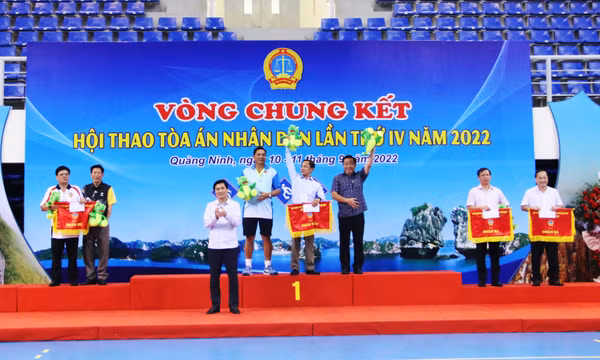 Bế mạc Hội thao Tòa án Nhân dân lần thứ IV năm 2022