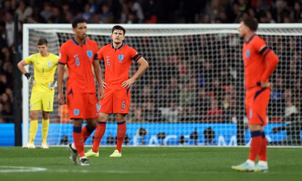 Maguire mắc sai lầm trong trận Anh hòa Đức 3-3