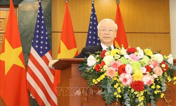 Phát biểu của Tổng Bí thư Nguyễn Phú Trọng với báo chí sau Hội đàm với Tổng thống Hoa Kỳ Joe Biden