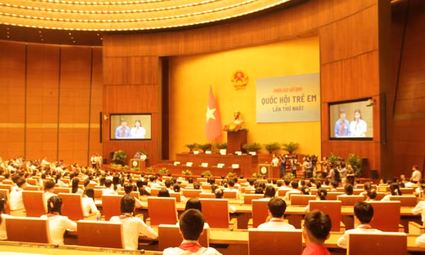 Bế mạc phiên họp giả định 'Quốc hội trẻ em' lần thứ I