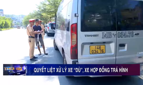 Quyết liệt xử lý xe "dù", xe hợp đồng trá hình
