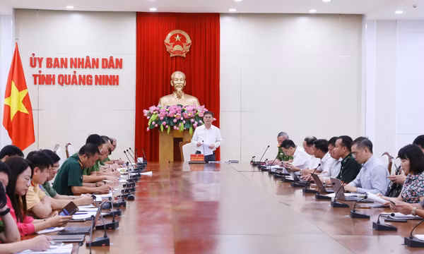 UBND tỉnh nghe báo cáo triển khai thực hiện kế hoạch tổ chức diễn tập phương án chữa cháy, tìm kiếm cứu nạn, cứu hộ cấp Bộ tại Quảng Ninh
