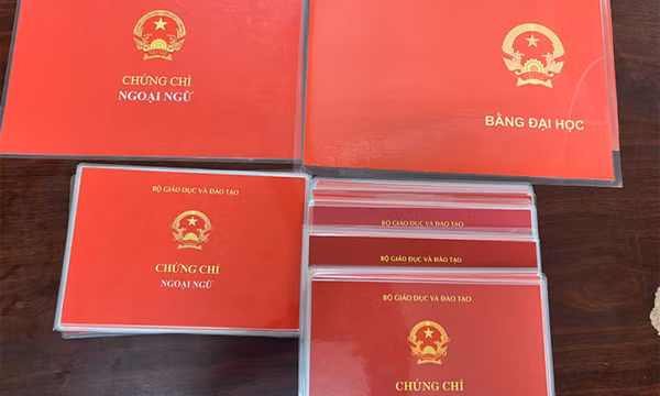 Bắt 2 đối tượng làm bằng đại học và chứng chỉ giả
