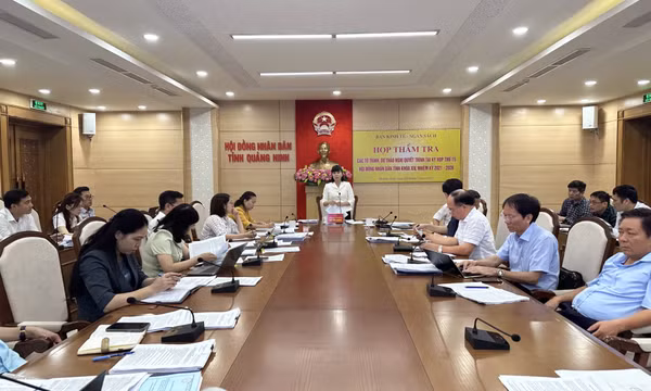 Ban Kinh tế - Ngân sách HĐND tỉnh thẩm tra tờ trình dự thảo nghị quyết