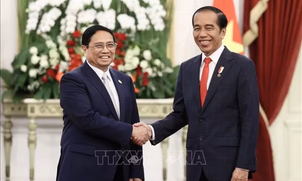 Thủ tướng Phạm Minh Chính hội kiến Tổng thống Indonesia Joko Widodo