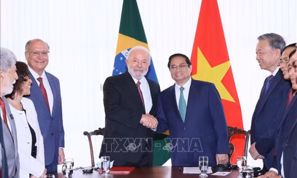 Thủ tướng Phạm Minh Chính hội đàm với Tổng thống Brazil