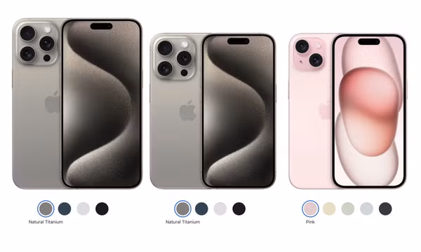 So sánh chi tiết cấu hình các phiên bản iPhone 15 vừa ra mắt