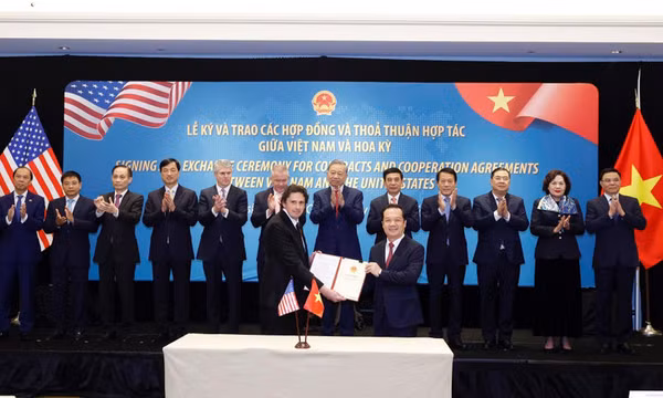 Tổng Bí thư Tô Lâm chứng kiến lễ ký các hợp đồng, thỏa thuận hợp tác của Việt Nam và Hoa Kỳ