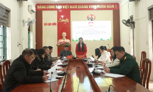 Xã Lục Hồn hiệp thương lần thứ ba chọn 32 người ứng cử đại biểu HĐND xã