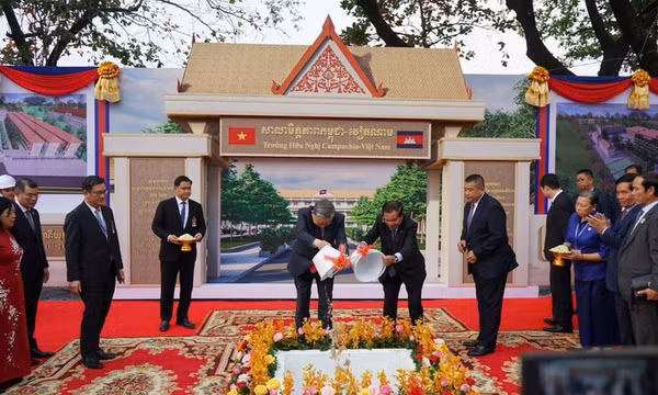 Tổng Bí thư Tô Lâm dự Lễ khởi công xây dựng Trường Hữu nghị Campuchia-Việt Nam