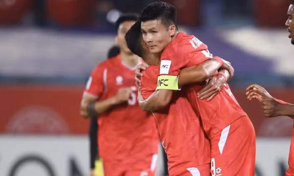 Quang Hải, Đình Bắc tỏa sáng giúp Công An Hà Nội đặt một chân vào tứ kết Champions League Two