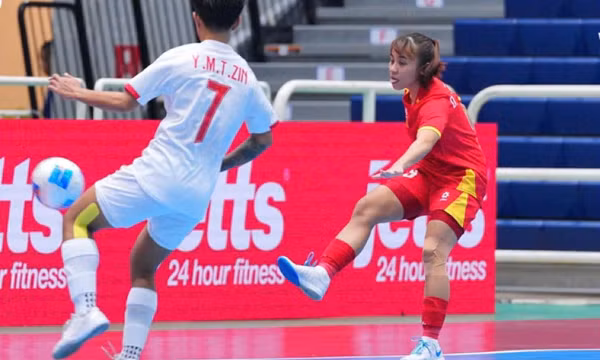 Ngược dòng thắng Myanmar, tuyển futsal nữ Việt Nam vào bán kết Giải futsal nữ Đông Nam Á 2026