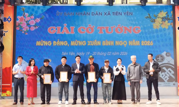 Tiên Yên tổ chức Giải Cờ tướng mừng Đảng – mừng Xuân Bính Ngọ 2026